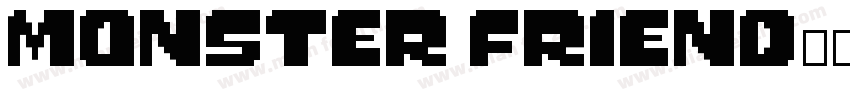 monster friend字体字体转换